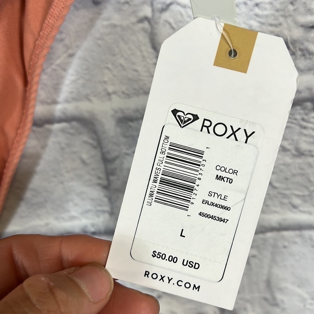 NWT ROXY Uluwatu Waves Full Bikini Bottoms size L - Picture 4 of 9